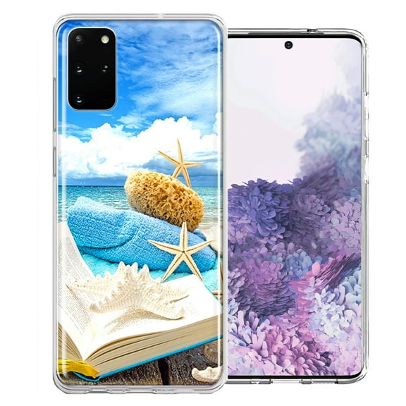 MUNDAZE For Samsung Galaxy S20 Beach Reading Design Double Layer Phone Case Cover
