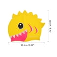 thumbnail image 4 of Unique Bargains 1 Pc Silicone Cartoon Shark Tooth Swim Cap Yellow, 4 of 6