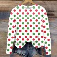 thumbnail image 4 of Odeerbi Toddler Girls Christmas Crewneck Sweatshirts Fall Winter Pullover Sweatshirt Christmas Printed Long Sleeve Sweatshirt Toddler Clothes Red, 4 of 5