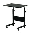 thumbnail image 4 of Hassch Rolling Computer Desk, 23.62" Small Overbed Bedside Table, 27"-38" Height Adjustable, Black, 4 of 7