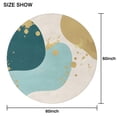 thumbnail image 6 of Teal Gold Splash Marble Round Tablecloth 60"x60",Wrinkle Wipeable Table Cloth for Kitchen Dining Room Picnic Patio Party, 6 of 6