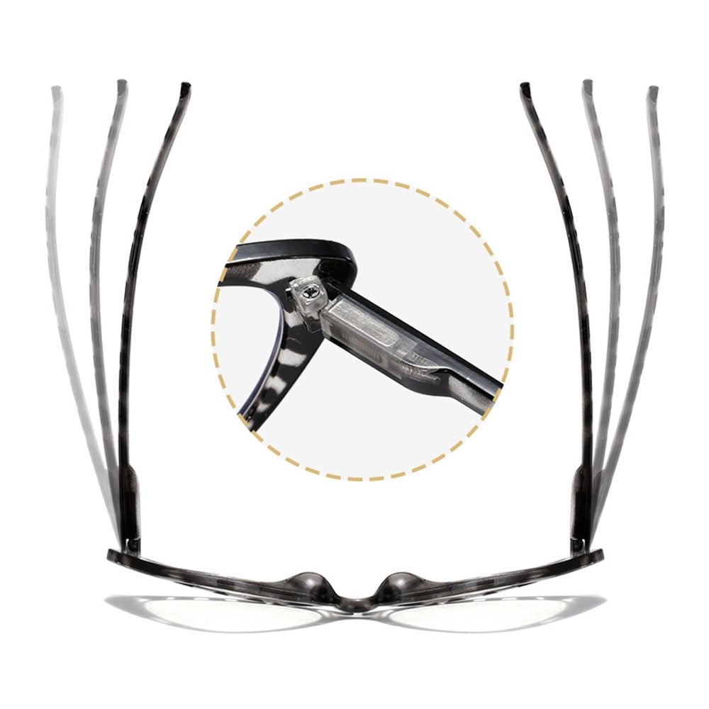 6 Pairs of Classic Cat Eye Reading Glasses for Women Blue Light Blocking Retro Readers, Ladies Plastic Spring Hinge Gray Tortoiseshell Presbyopia Glasses +1.50