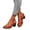 Orange, variant on Womens Platform Dressy Sandals Fashion Leather Pearl Arch Support Chunky High Heels Orthopedic Sandals
