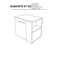thumbnail image 4 of Gabinete para Baño Sin Lavamanos Y Monomando Derecho Encino Polar DECOMOBIL GABINETE 07, 4 of 4