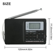 Portable Digital Radio, TSV Full Band AM/FM/SW Battery Operated Pocket Radio for Elders