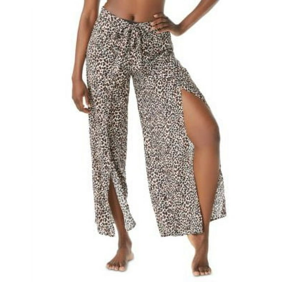 $130 Vince Camuto Wrap Tie-Waist Cover-Up Pants Womens Swimsuit Black Size XS