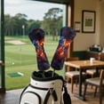 thumbnail image 4 of Pzuqiu Premium Golf Club Head Cover Easy Slip-On Easy-Off Wolf Driver Covers Golf Accessories for Men Women Keep Clubs Dry and Clean, Red and Blue, 4 of 8