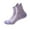 Purple, variant on Women's Soft Moisture-Wicking Crew Socks Ruffle Turn-Cuff Casual Ankle Socks Breathable Cool Knit Cotton Lettuce Crew Frilly Sock Casual Outdoor Activities