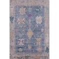 thumbnail image 2 of Addison Rugs Mayfield Premium Machine Washable Traditional Global Blue Rectangle Rug, 8' X 10' Machine Washable Traditional Global Blue Oversized Sherpa Throw Blanket, 2 of 6