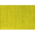 thumbnail image 1 of Ahgly Company Indoor Rectangle Abstract Yellow Contemporary Area Rugs, 5' x 7', 1 of 4