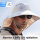 thumbnail image 4 of Sombrero de pescador con sombrilla de verano, sombrero protector solar para montañismo y pesca al aire libre, protector de cuello, color camuflaje, 4 of 5