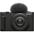 thumbnail image 5 of Sony ZV-1F Vlogging Camera (Black) Bundle w/ 64GB Memory, Spider Tripod, Case, UV Filter & Software (17-Item Kit) (International Version), 5 of 5