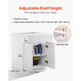thumbnail image 5 of VEVOR White Shaker Base Cabinet with Drawer, 24-Inch Unassembled Drawer Base Cabinet, 24" W x 24" D x 34.5" H Ready to Assemble Cabinet with Soft-Close Doors and Adjustable Shelf, for Home Office, 5 of 9
