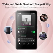 80GB MP3 Player with Bluetooth, S2 WiFi MP3 Player with Spotify, Spotify Kids,Audible, 4 Android Audio Music Player (Pink+Pink)