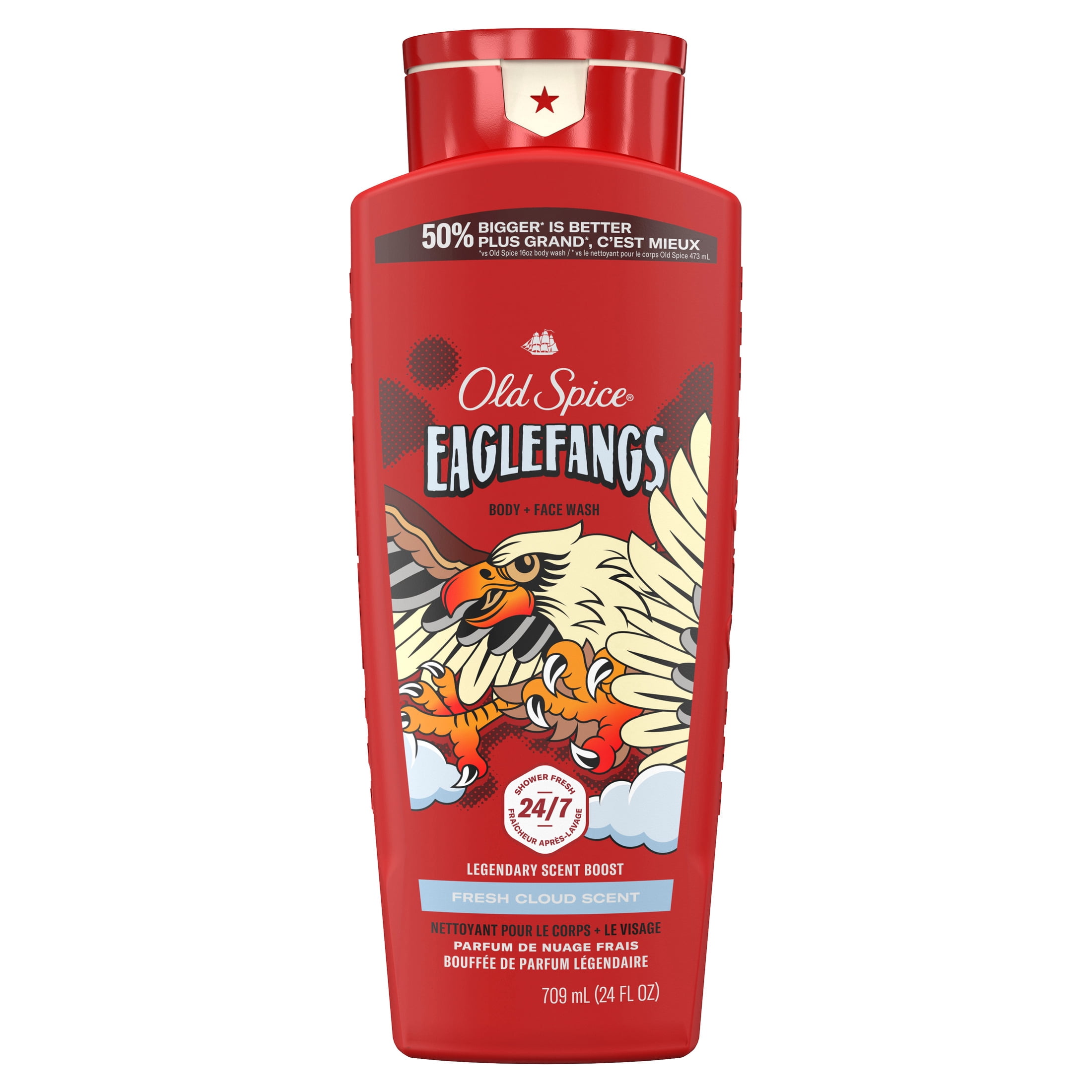 (3 pack) Old Spice Men's Body Wash, Eagle Fangs, 24 fl oz