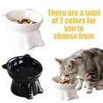 thumbnail image 3 of Cat Bowl, Large Capacity Slanted Design Wide Mouth Angled Food Dish Plastic Pet Feeding Station Water Dish Dishwasher Safe Stress Relief Elevated Tilted Feeder Stand Black, 3 of 6