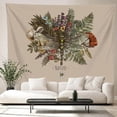thumbnail image 1 of Manta de mesa decorativa colgante de pared, tapiz de mano, estilo de bruja, sol, luna, seta, 1 of 4