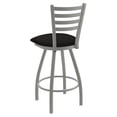 thumbnail image 2 of 410 Jackie Stainless Steel 25" Swivel Counter Stool with Canter Espresso Seat, 2 of 4