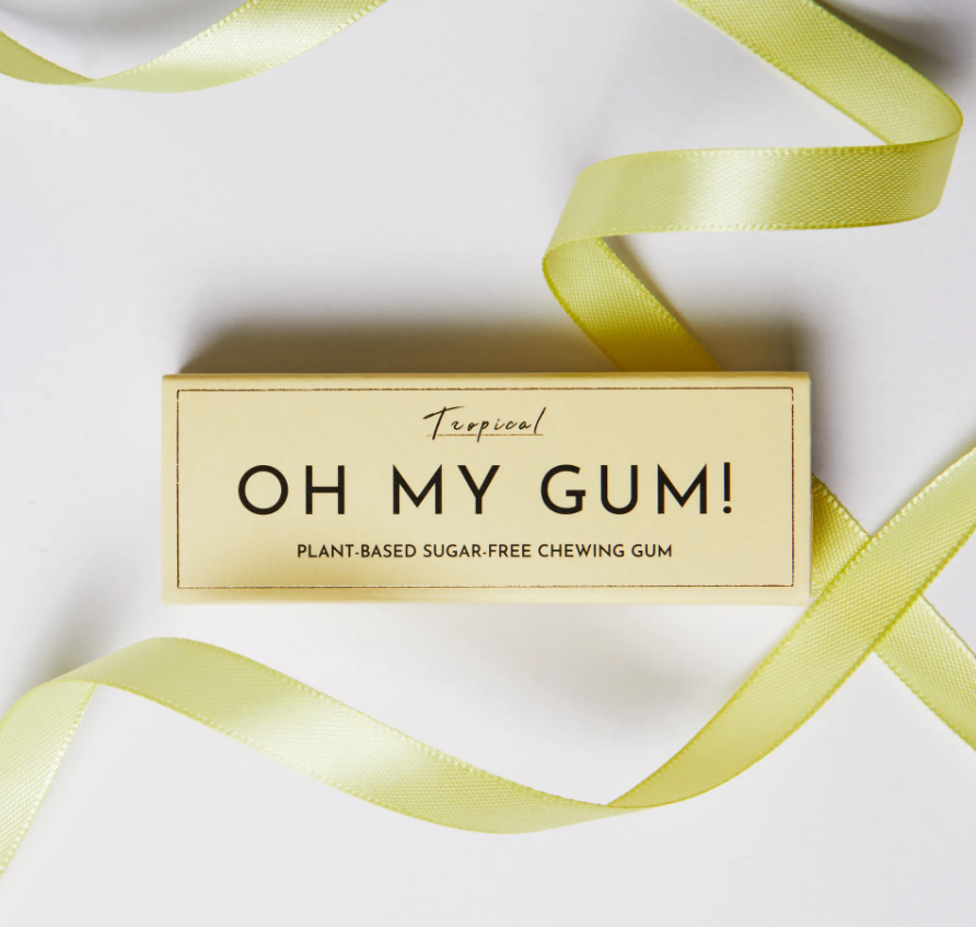 Pack of 12 Oh My Gum Tropical Chewing Gum 10 Pc