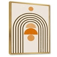 thumbnail image 2 of Designart Abstract Rainbow Sun and Moon In Earth Tones IV FLOAT FRAME WALL ART, 2 of 4