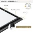 thumbnail image 5 of MCS Trendsetter 18x24 Poster Frame Black High-Gloss, Vertical & Horizontal Wall Hanging Large Picture Frame for Photos, Posters & Art Prints (1-Pack), 5 of 8