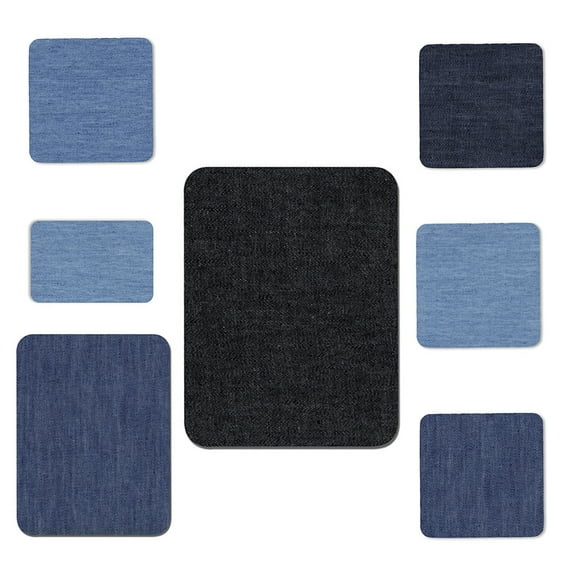 Pcs Iron On Denim Patch DIY Cotton Jeans Patches Iron-On Decorative Repair Kit for Clothing Jeans
