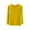 Yellow, variant on Lenpel Women's Modal T-Shirts Long Sleeve Crew Neck Ruffle Trim Loose Base Layer Tops Basic Casual Undershirts(Yellow,X-Large)
