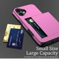 thumbnail image 3 of KOMI for iPhone 16 Pro Case Wallet with Card Holder, iPhone 16 Pro Phone Case for Women Men, Military Grade Shockproof Slim Protective Bumper Cover Rosa, 3 of 7