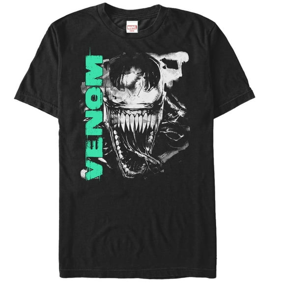 Men's Marvel Venom Teeth Graphic Tee Black 2X Large