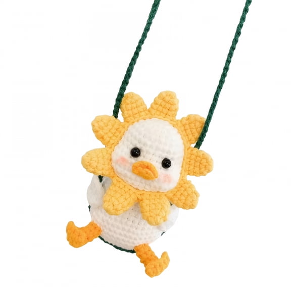BESTSKY Animal Crochet Set for Beginner,DIY Duck Hand Made Crocheting Crafts Hand Knitting Toy Pendant for Home Decor Birthday Gift
