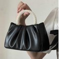 thumbnail image 3 of LHSHID Evening Bag Purse for Women Pearl Tote Bag Rhinestone Clutch Handbags Soft Leather Cloud Purse for Wedding Party Prom, 3 of 6