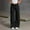 Black, variant on Eltusu Girls Jeans with Pockets, Elastic Waist Solid Color Wide Leg Loose Fit Denim Pants Blue Size 6-15 T