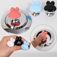 thumbnail image 2 of Toilet Flush Button Pusher Rabbit Button Drawer Cabinet Handle` G0I8, 2 of 8
