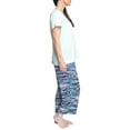 thumbnail image 3 of Muk Luks Women's and Women's Plus Cloud Knit Pajama Set with round neck tee and capri pants- 2 pc., 3 of 3