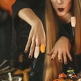 thumbnail image 3 of Miangastore Halloween Decorative Witch Fingernail Claws Practical Finger Nails Trick Props for Cosplay Costume Party, 3 of 9
