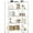 White, variant on Casaottima Corner Bookshelf 5 Tier, 57 Inches Reversible Book Shelf for Living Room, Wooden Bookcase with Open Shelves and Metal Frame for Bedroom, Home Office, Kitchen, Rustic Brown