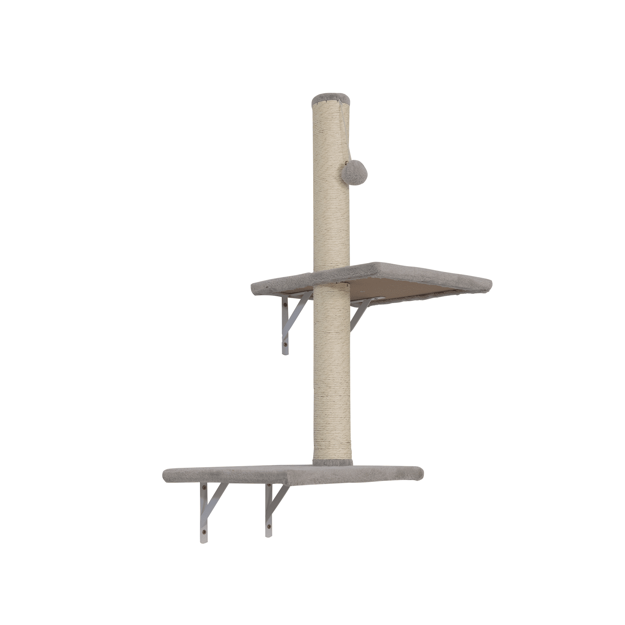 Pefilos 6 Set Wall-mounted Cat Tree House, Cat Furniture with 2 Cat Condos, 3 Cat Wall Shelves, 2 Ladder, 1 Cat Perch, Sisal Cat Scratching Posts and Pad, Light Gray Pefilos 6 Set Wall-mounted Cat Tree House, Cat Furniture with 2 Cat Condos, 3 Cat Wall Shelves, 2 Ladder, 1 Cat Perch, Sisal Cat Scratching Posts and Pad, Light Gray