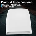 thumbnail image 4 of Universal Car Air Flow Decorative Intake Hood Scoop Turbo Bonnet Vent Cover, Car, White, 4 of 5