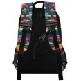 thumbnail image 3 of FORMRS Unisex Backpack Elementary School Travel Bookbag with Reflective Stripes, Colorful Space Cat, 3 of 7