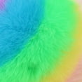 thumbnail image 4 of Pom Pom Keyring Faux Fur Decorative Fuzzy Ball Keychain Bag Charm for Women, 4 of 10