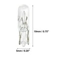 thumbnail image 3 of Unique Bargains 10pcs DC 12V T5 W1.2W LED Lights Dashboard Light White for Car Internal, 3 of 6