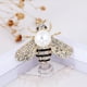 thumbnail image 2 of Alfileres de solapa de abeja de miel para mujer, regalo de moda con temática de insectos de cristal para cumpleaños, citas, fiesta, aniversario, perla de imitación, 2 of 5