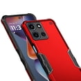 thumbnail image 2 of For Motorola Moto G 5G 2025 Exquisite Tough Shockproof Hybrid Case Cover - Red, 2 of 3