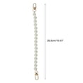 thumbnail image 2 of Unique Bargains 1 Pc Portable Keychain Pearl Handbag Strap for Dating Gold Tone Metal Plastic, 2 of 5
