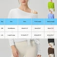 thumbnail image 5 of Jalioing Women's Trendy Tops Long Sleeve One Shoulder Fashion Basic Shirts Solid Color Casual Loose Blouses, 5 of 5