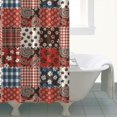 thumbnail image 4 of Pioneer Flower Floral Print Pattern Shower Curtain 84"x72", Bathroom Decorative Shower Curtain Set with 12 Hooks, Waterproof Washable, 4 of 6