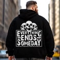 thumbnail image 2 of Big and Tall Men Hoodie Plus Size Hooded Sweatshirt Fleece Pullover 5XLT H2 5KP9 G10, 2 of 8