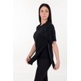 thumbnail image 5 of USBD Premium Port Access Chemo Tshirt Recovery Dual Access Tee Side Open Shirt Size: X-Large, Color: Black/Women, 5 of 6