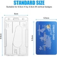 thumbnail image 2 of Porta credencial vertical, 2 porta credencial transparente, 2 tarjetas, 2 of 5