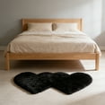 thumbnail image 4 of Washable Heart Shaped Fluffy Bedroom Rug with Non-Slip Backing for Living Room or Bedside, 4 of 6